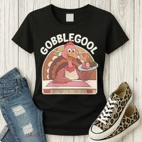 Gobblegool Turkey Thanksgiving Women's T-Shirt thumb 3