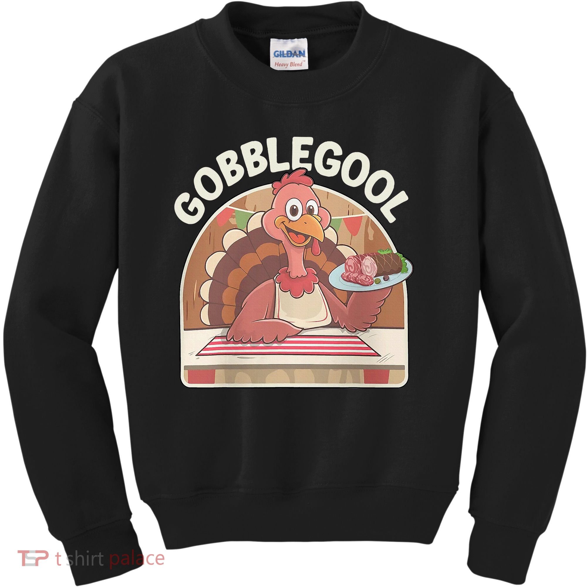 Gobblegool Turkey Thanksgiving Kids Sweatshirt