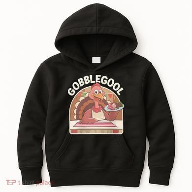 Gobblegool Turkey Thanksgiving Kids Hoodie