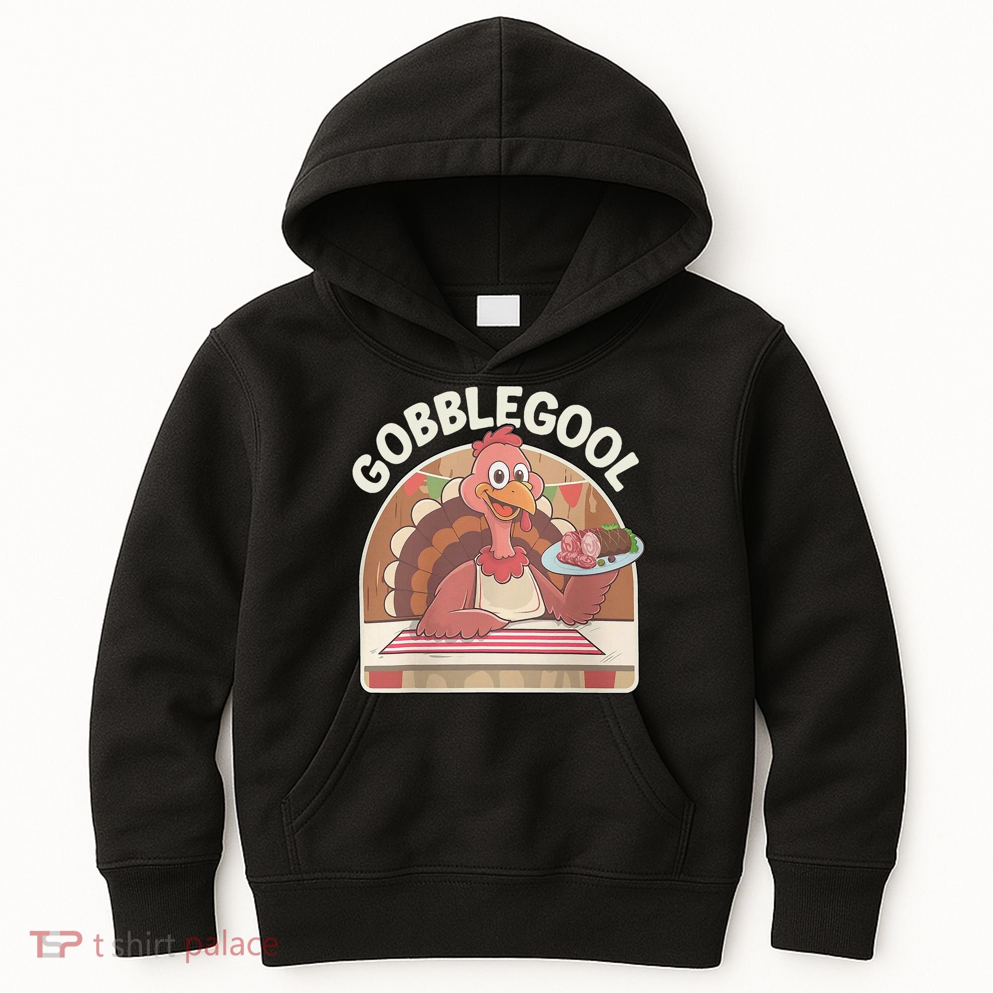 Gobblegool Turkey Thanksgiving Kids Hoodie
