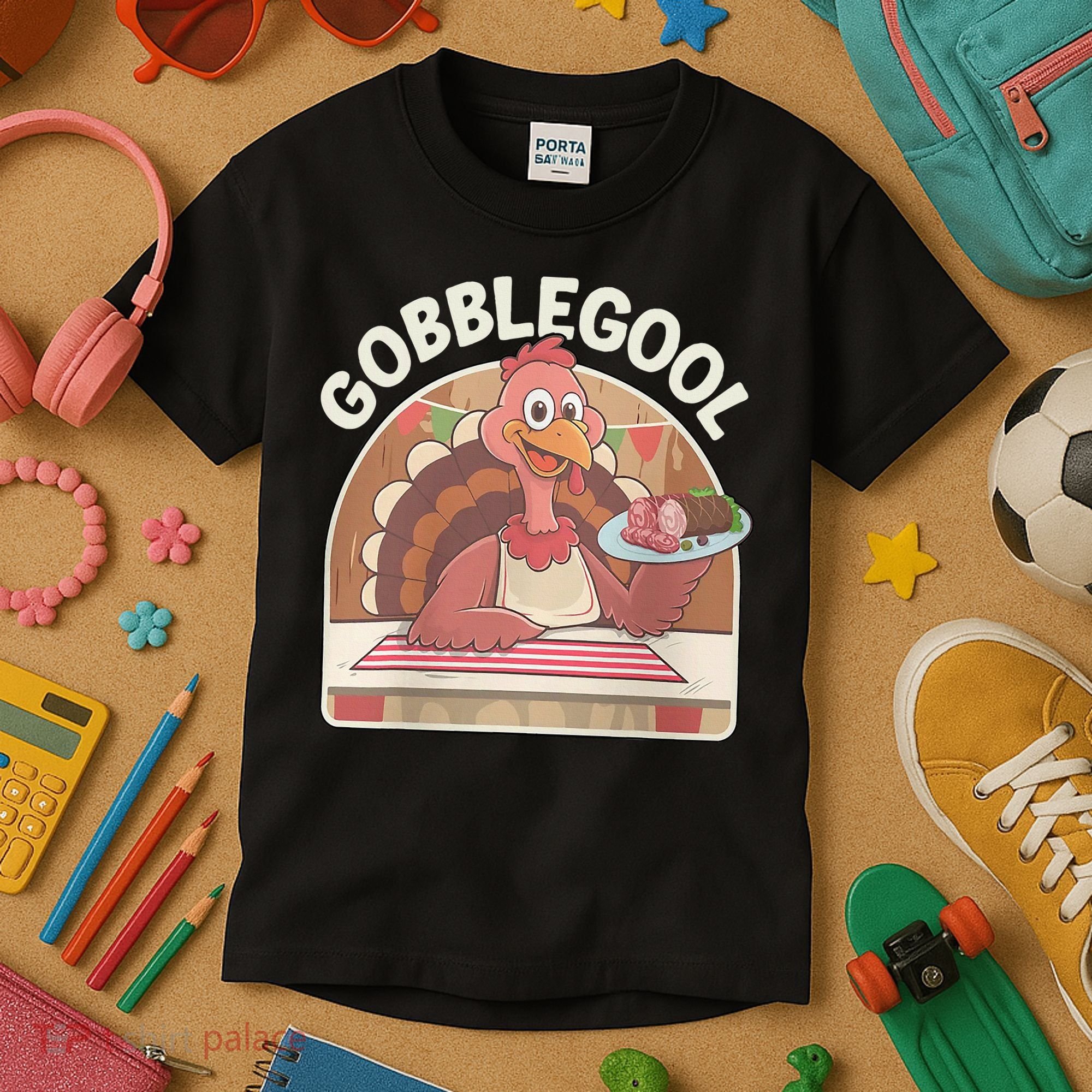 Gobblegool Turkey Thanksgiving Kids T-Shirt