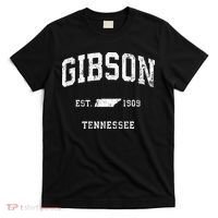 Gibson Tennessee TN Vintage Athletic Sports T-Shirt thumb 0