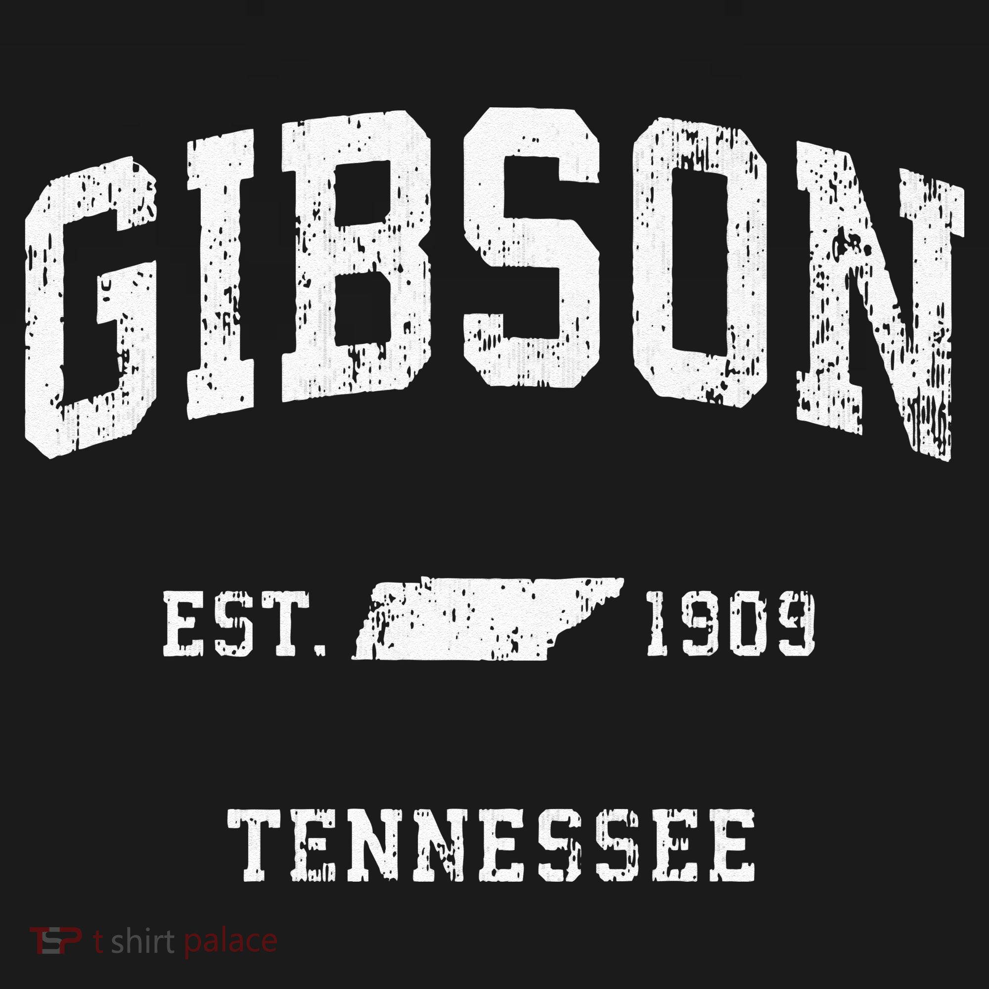Gibson Tennessee TN Vintage Athletic Sports T-Shirt