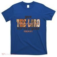 Give Thanks To The Lord Thanksgiving Leopart Vibes Autum Gift T-Shirt thumb 0