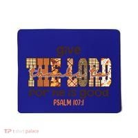 Give Thanks To The Lord Thanksgiving Leopart Vibes Autum Gift Mousepad thumb 0
