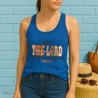 Give Thanks To The Lord Thanksgiving Leopart Vibes Autum Gift Women's Tank Top thumb 2