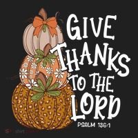 Give Thanks To The Lord Thanksgiving Pumpkin Christian Jesus Funny Gift Hat thumb 2