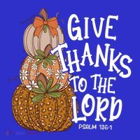 Give Thanks To The Lord Thanksgiving Pumpkin Christian Jesus Funny Gift Women's Tank Top thumb 5
