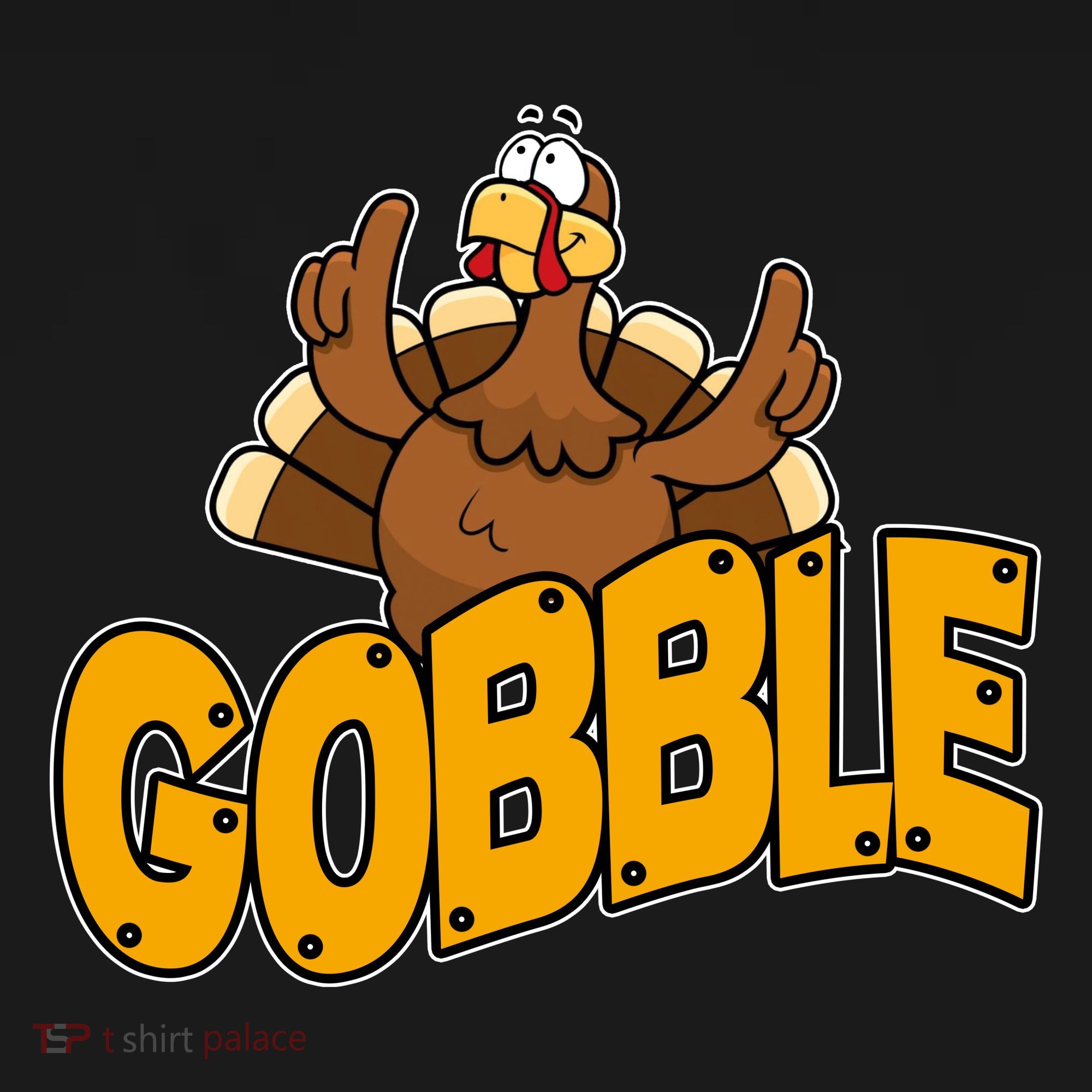 Gobble Turkey Thanksgiving Holiday Coaster