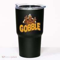 Gobble Turkey Thanksgiving Holiday Tumbler thumb 0