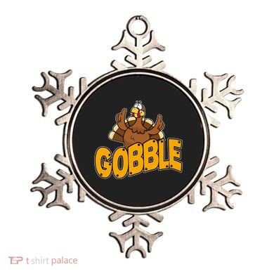 Gobble Turkey Thanksgiving Holiday Ornament