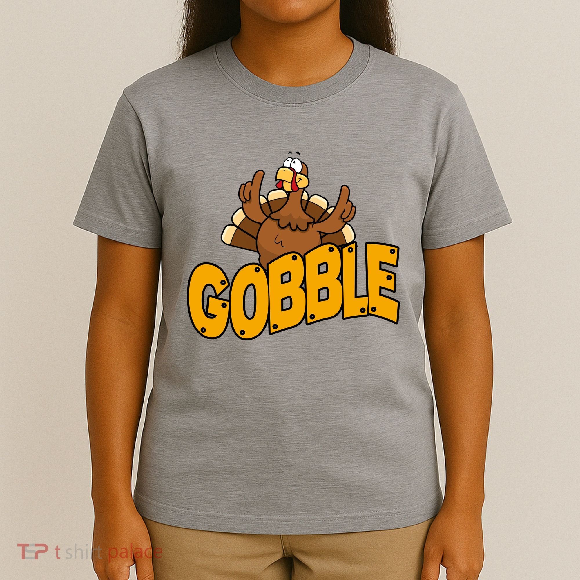 Gobble Turkey Thanksgiving Holiday T-Shirt