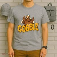 Gobble Turkey Thanksgiving Holiday T-Shirt thumb 6