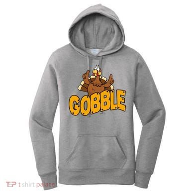 Gobble Turkey Thanksgiving Holiday Women's Hoodie