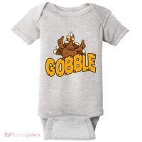 Gobble Turkey Thanksgiving Holiday Baby Bodysuit thumb 0