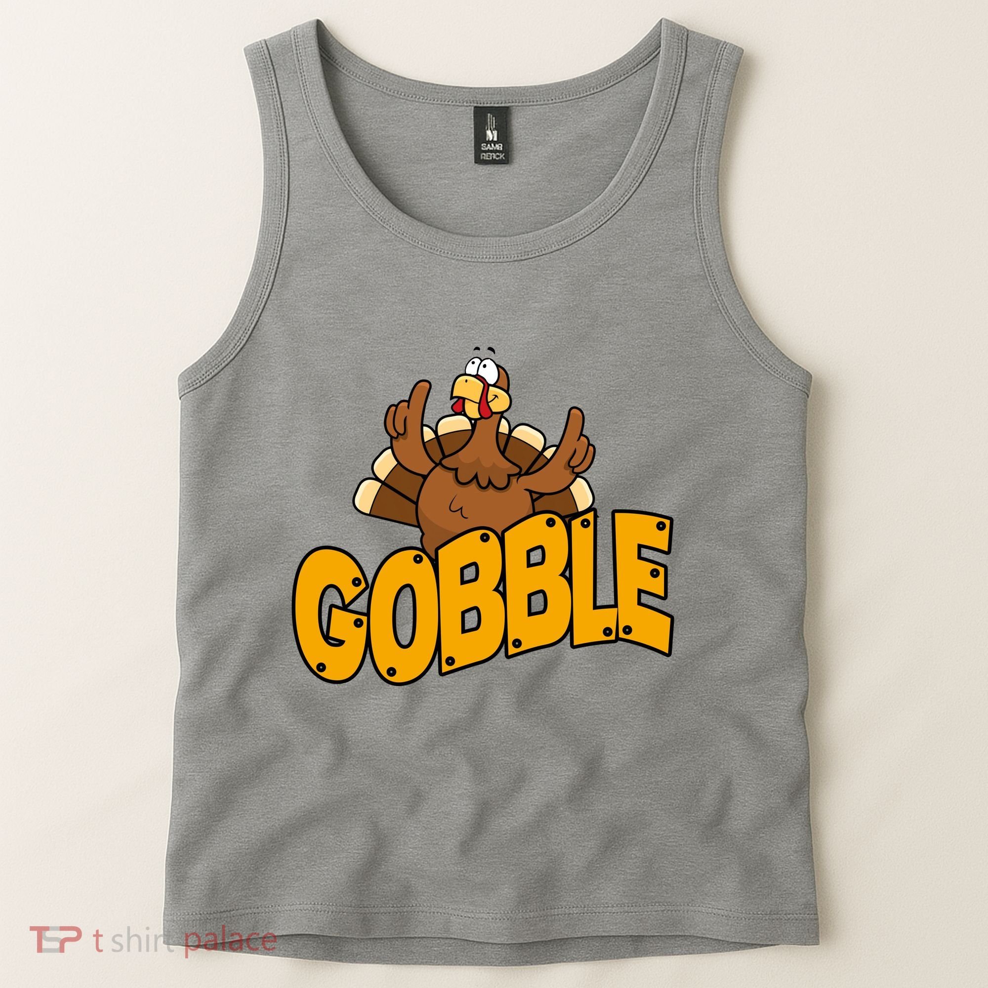 Gobble Turkey Thanksgiving Holiday Tank Top