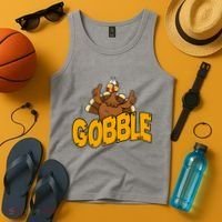 Gobble Turkey Thanksgiving Holiday Tank Top thumb 4