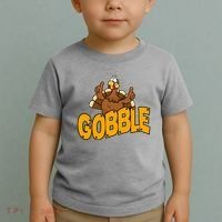 Gobble Turkey Thanksgiving Holiday Toddler T-Shirt thumb 2
