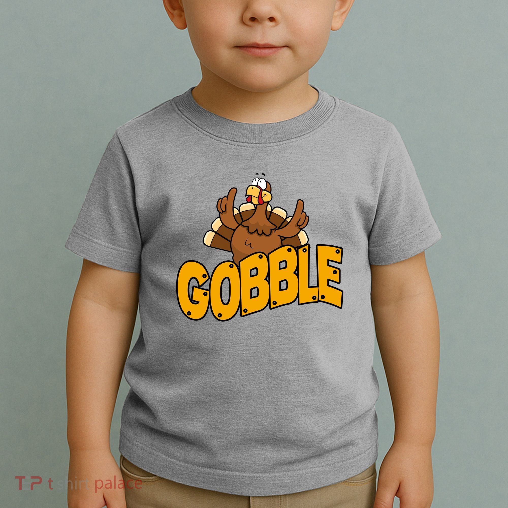 Gobble Turkey Thanksgiving Holiday Toddler T-Shirt
