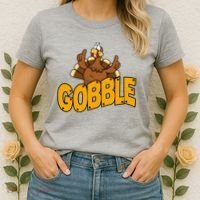 Gobble Turkey Thanksgiving Holiday Women's T-Shirt thumb 2