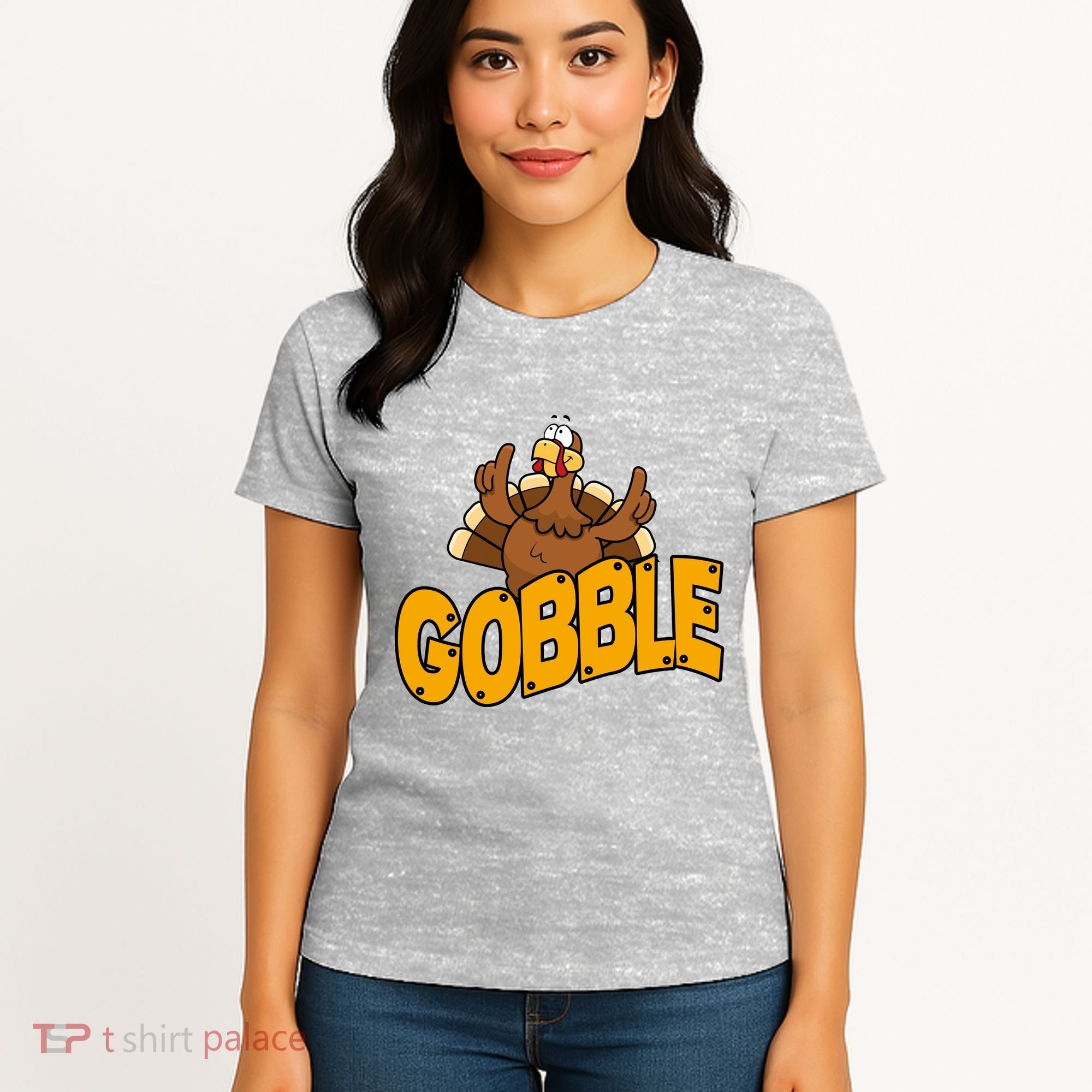 Gobble Turkey Thanksgiving Holiday Women's T-Shirt