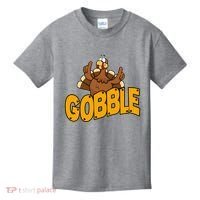 Gobble Turkey Thanksgiving Holiday Kids T-Shirt thumb 0