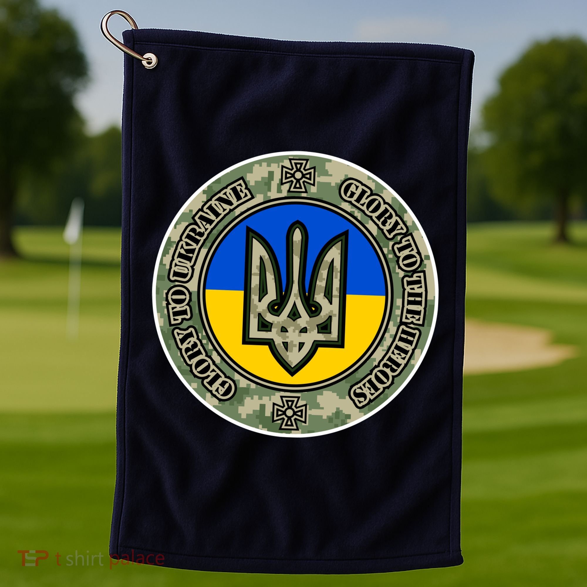 Glory To Ukraine Heroes Golf Towel