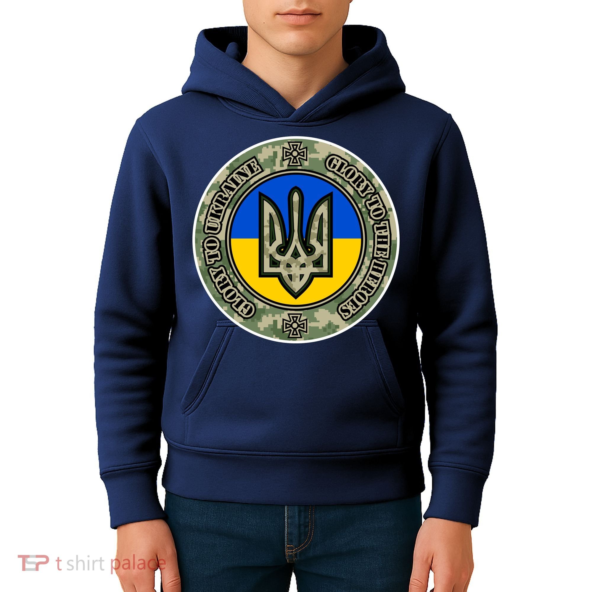 Glory To Ukraine Heroes Kids Hoodie