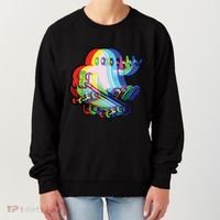 Ghost Trippy Vaporwave Halloween Techno Rave Edm Music Party Women's Sweatshirt thumb 0