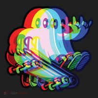 Ghost Trippy Vaporwave Halloween Techno Rave Edm Music Party Women's Sweatshirt thumb 2