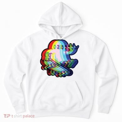 Ghost Trippy Vaporwave Halloween Techno Rave Edm Music Party Hoodie