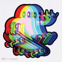 Ghost Trippy Vaporwave Halloween Techno Rave Edm Music Party Apron thumb 3
