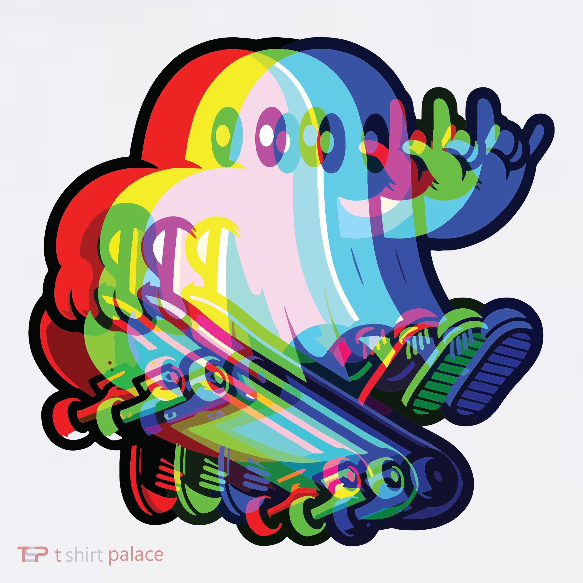 Ghost Trippy Vaporwave Halloween Techno Rave Edm Music Party Mousepad