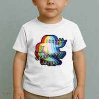 Ghost Trippy Vaporwave Halloween Techno Rave Edm Music Party Toddler T-Shirt thumb 2