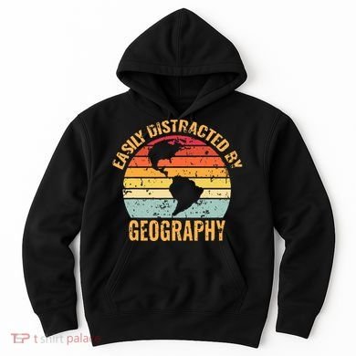Geography Teacher Vintage Geographer Hoodie