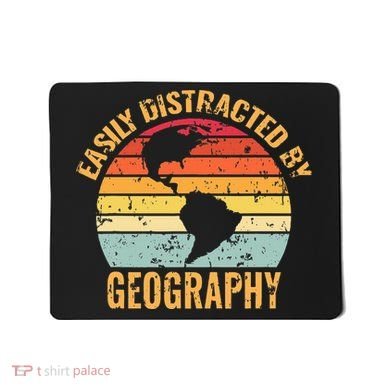 Geography Teacher Vintage Geographer Mousepad