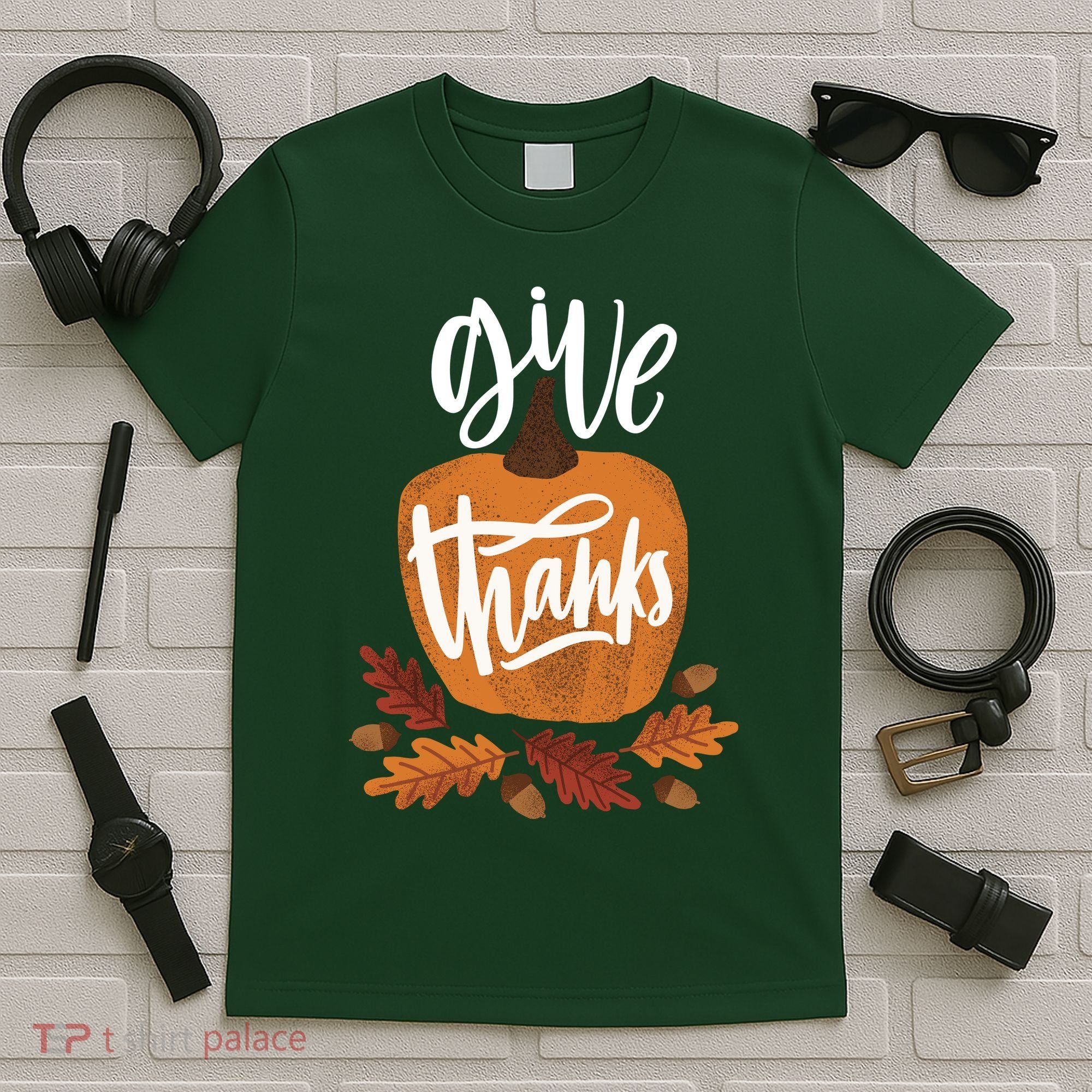 Give Thanks Vintage Fall Thanksgiving T-Shirt