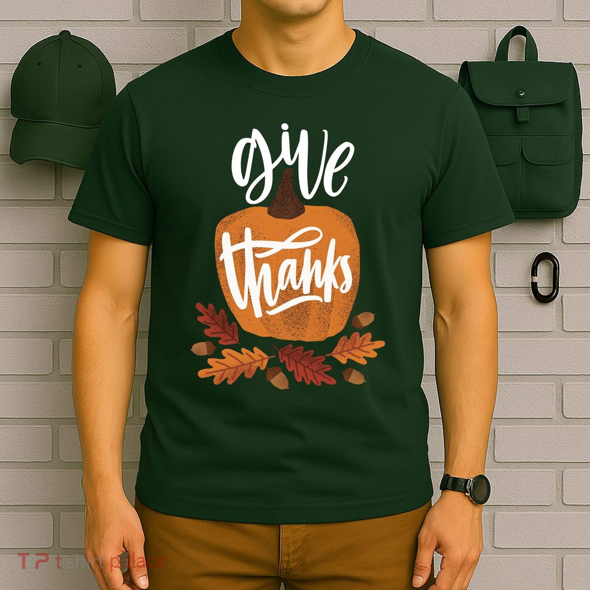 Give Thanks Vintage Fall Thanksgiving T-Shirt