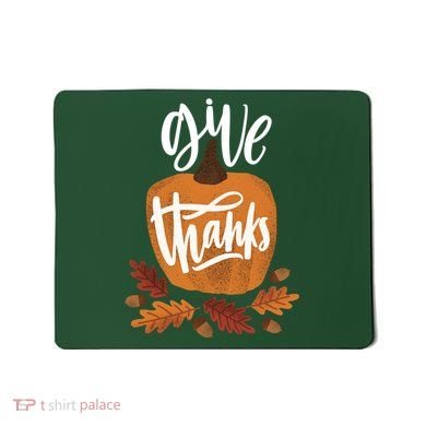 Give Thanks Vintage Fall Thanksgiving Mousepad