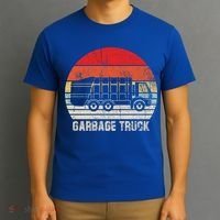 Garbage Truck Vintage Retro T-Shirt thumb 3