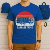 Garbage Truck Vintage Retro T-Shirt thumb 6