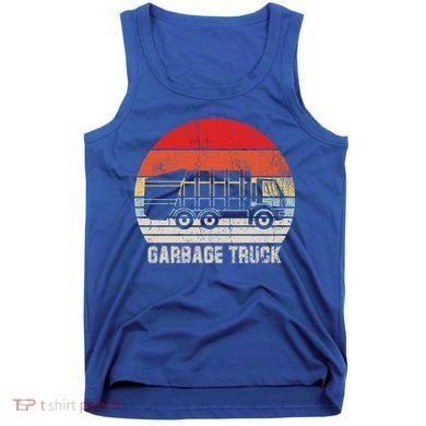 Garbage Truck Vintage Retro Tank Top