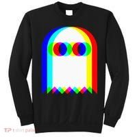 Ghost Trippy Vaporwave Halloween Techno Rave Edm Music Party Sweatshirt thumb 0