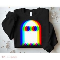 Ghost Trippy Vaporwave Halloween Techno Rave Edm Music Party Sweatshirt thumb 2