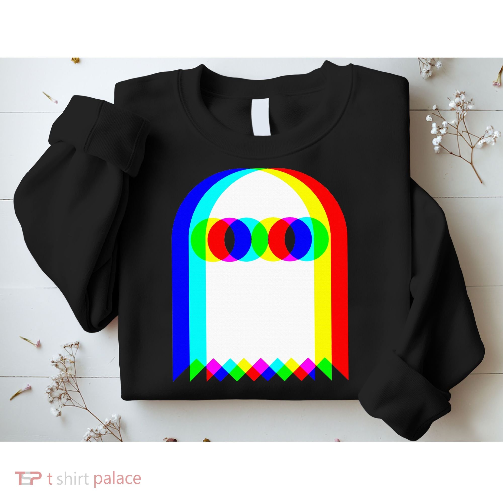 Ghost Trippy Vaporwave Halloween Techno Rave Edm Music Party Sweatshirt