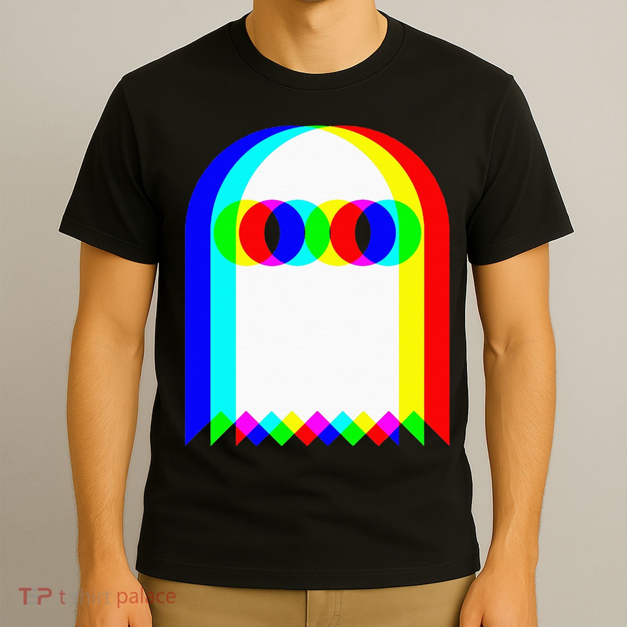 Ghost Trippy Vaporwave Halloween Techno Rave Edm Music Party T-Shirt