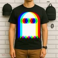 Ghost Trippy Vaporwave Halloween Techno Rave Edm Music Party T-Shirt thumb 6