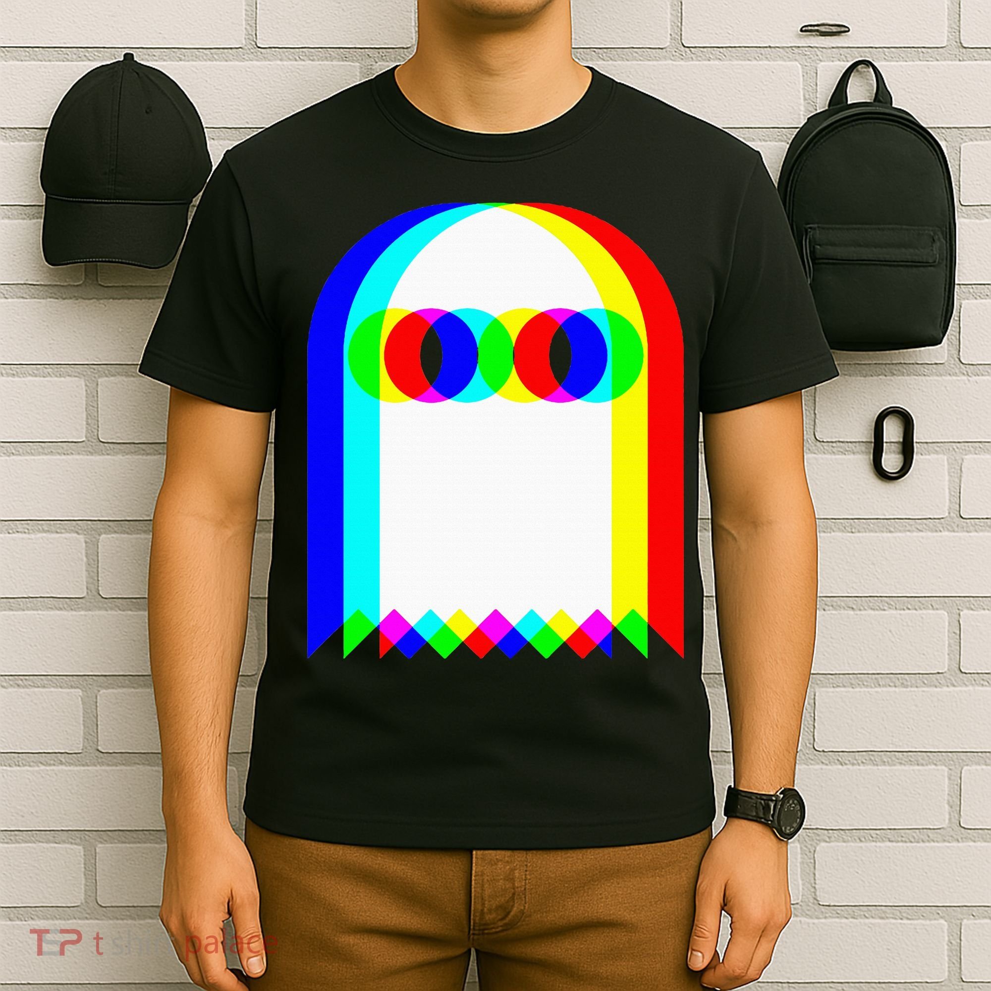 Ghost Trippy Vaporwave Halloween Techno Rave Edm Music Party T-Shirt