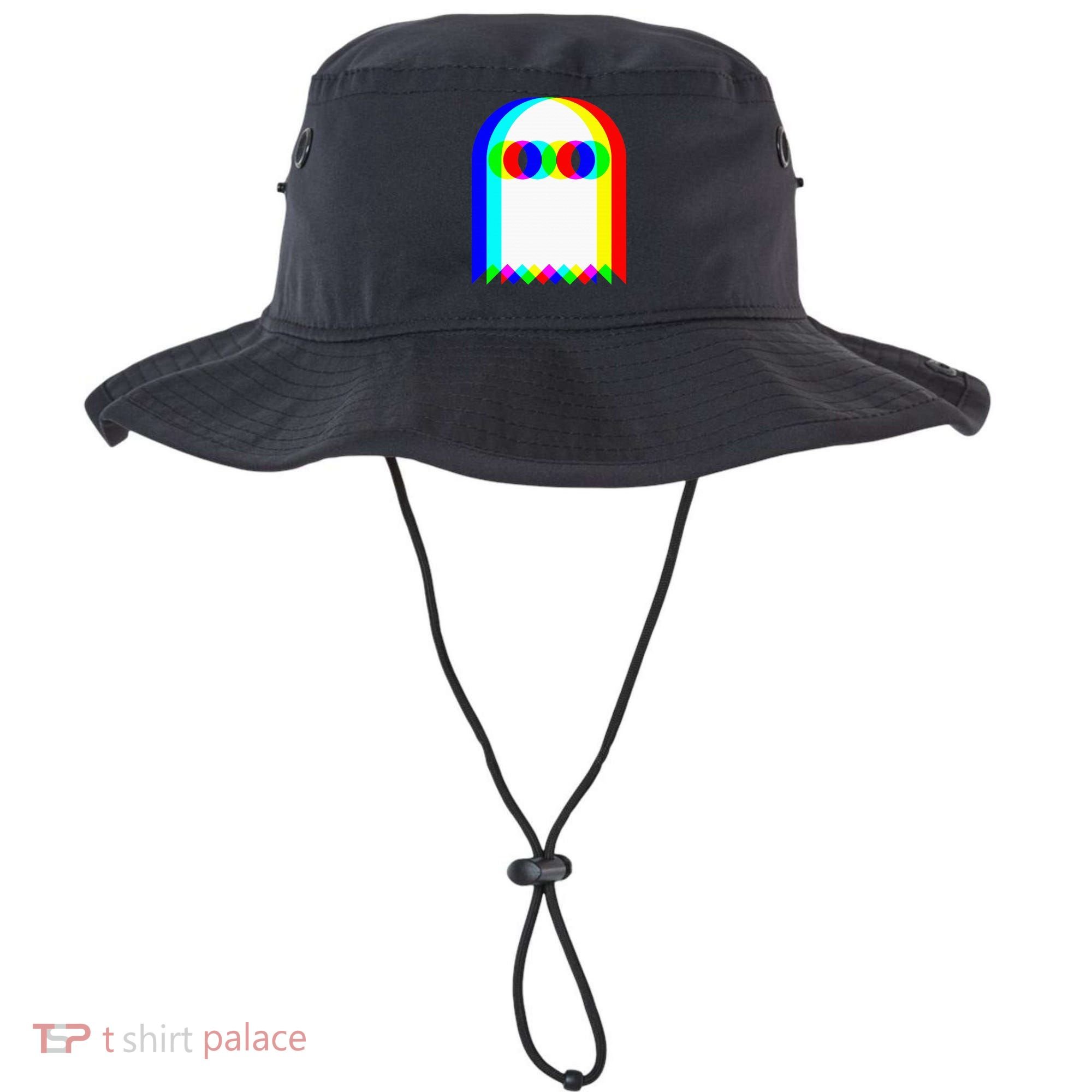 Ghost Trippy Vaporwave Halloween Techno Rave Edm Music Party Bucket Hat