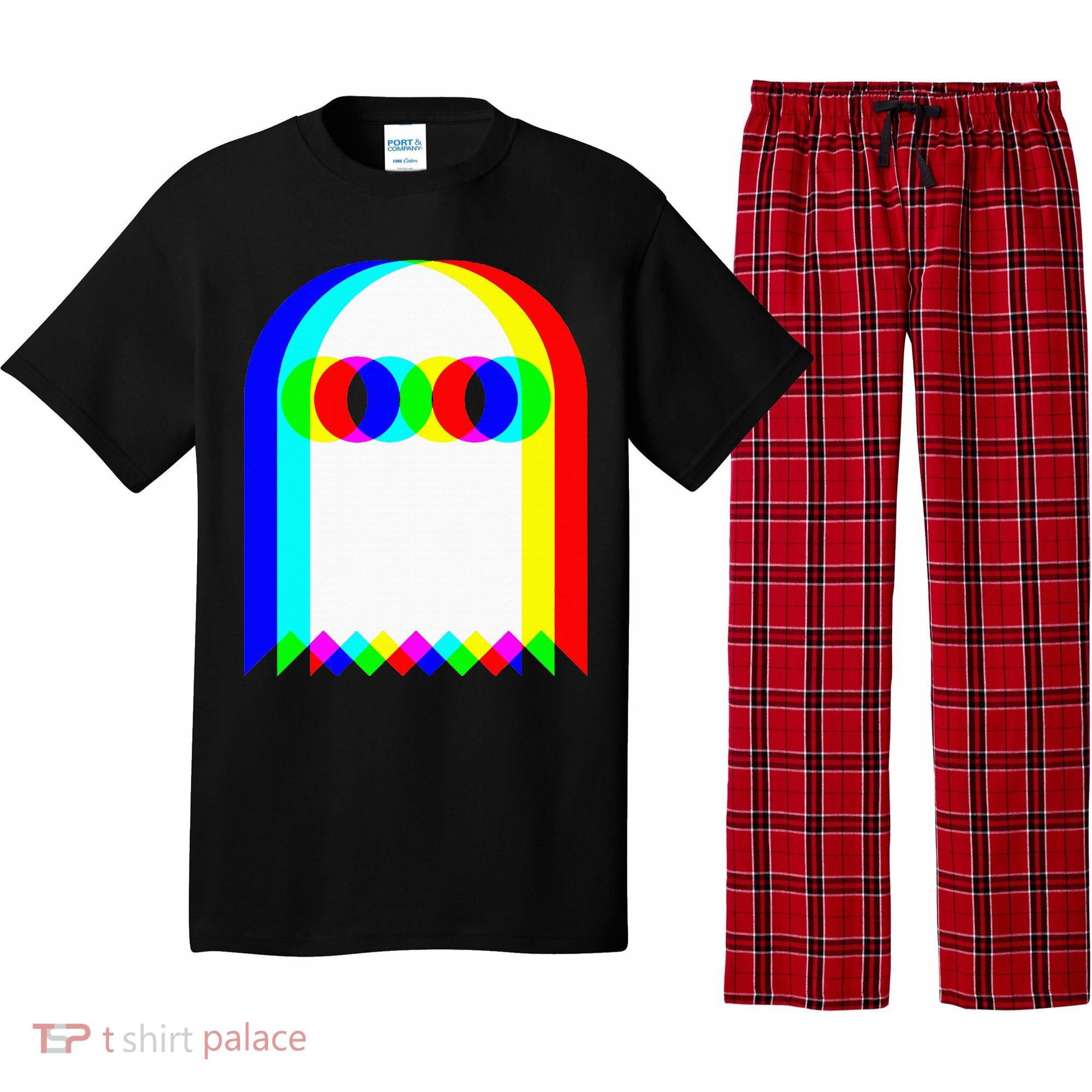 Ghost Trippy Vaporwave Halloween Techno Rave Edm Music Party Pajama Set
